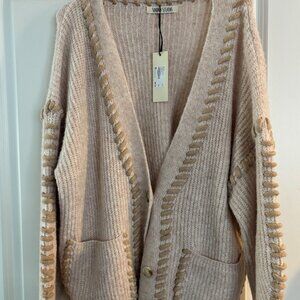 Sunday Stevens NWT higgins cardigan m/l- oatmeal